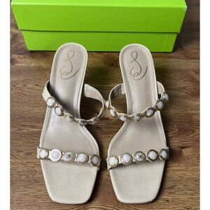 Sam Edelman Palma Women's Banana Cream Sandals Size 8.5 M